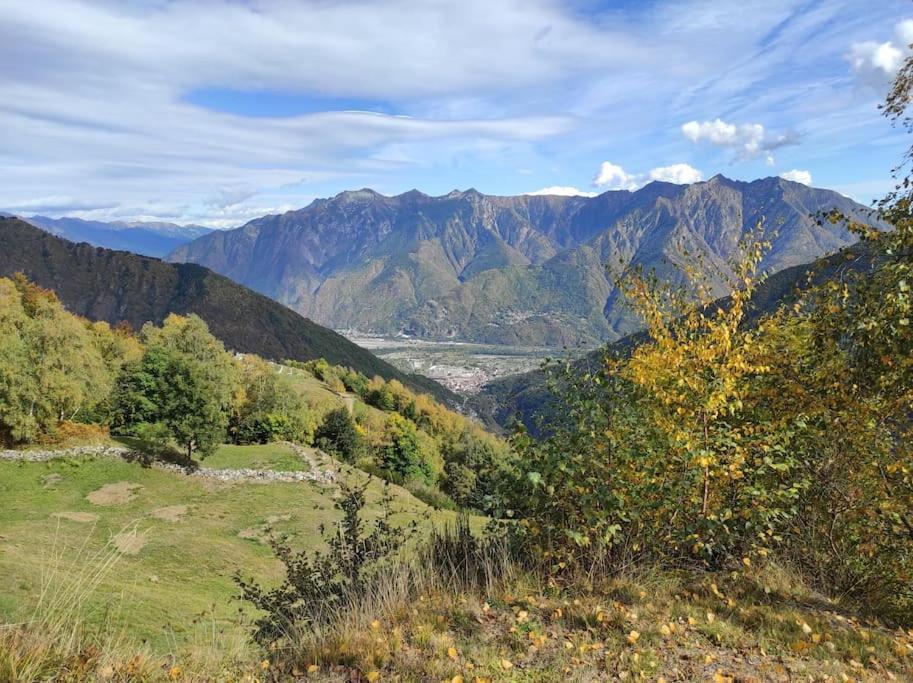 Casa Del Cios Calda E Intima Casetta Immersa Nel Verde Delle Montagne Alpe Basciumo Екстер'єр фото
