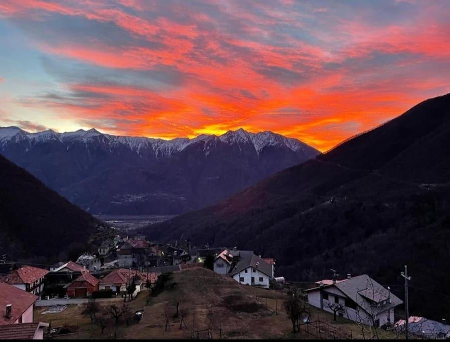 Casa Del Cios Calda E Intima Casetta Immersa Nel Verde Delle Montagne Alpe Basciumo Екстер'єр фото